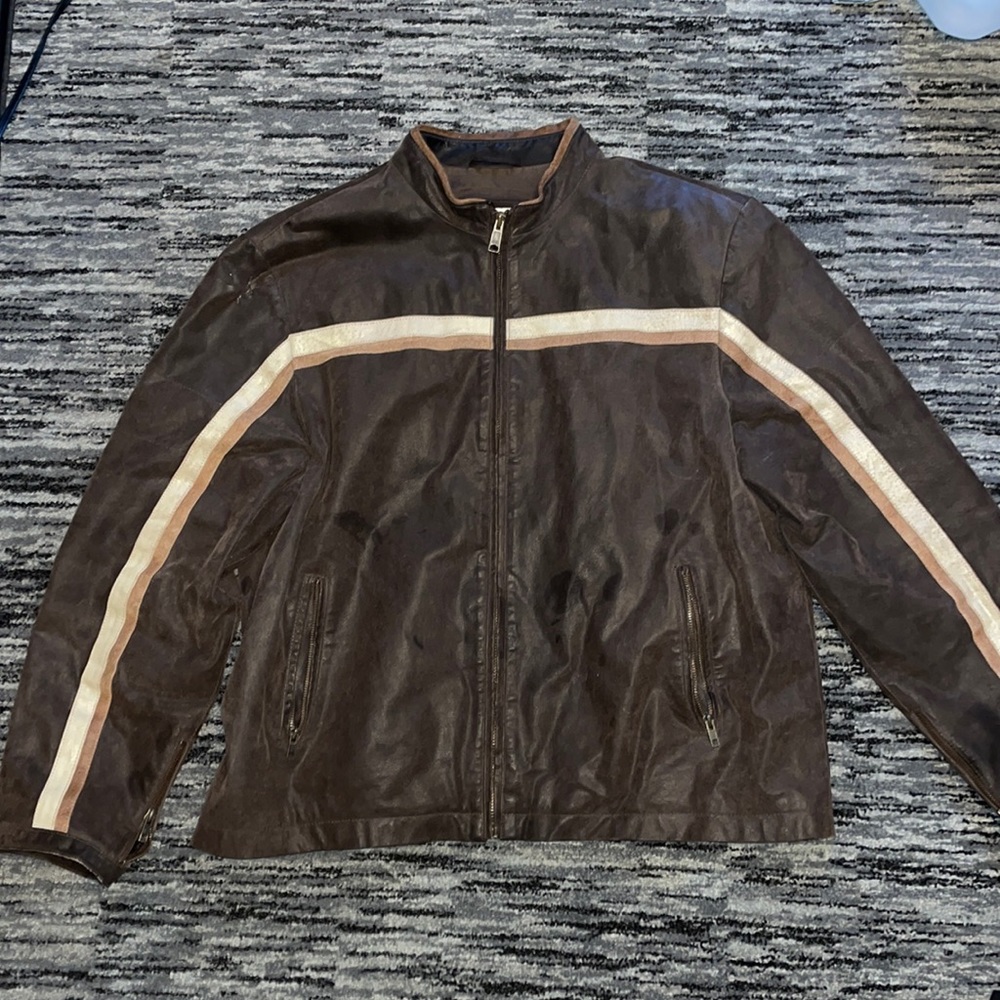 Vintage leather bikers jacket